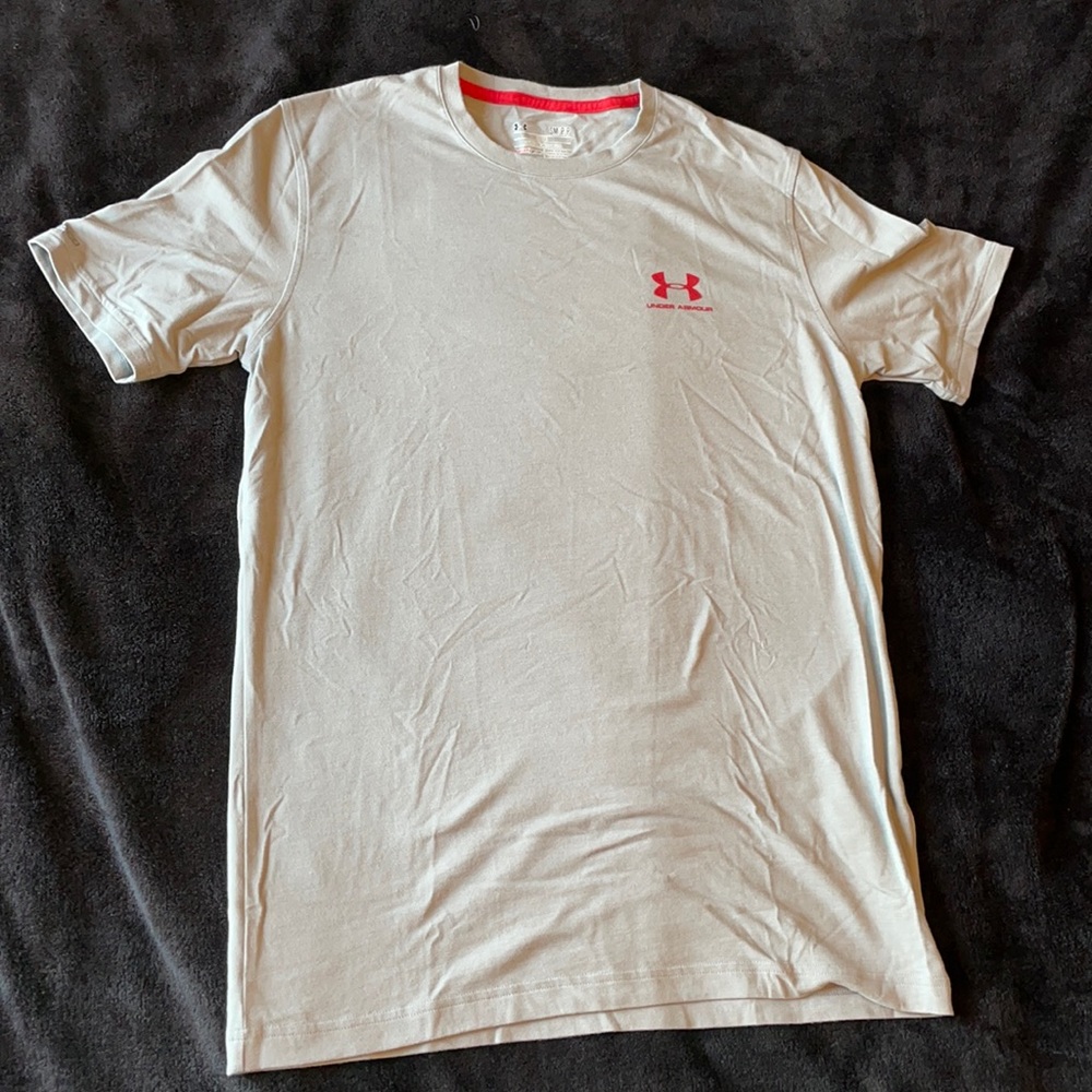 Grey Under Armour athletic tee